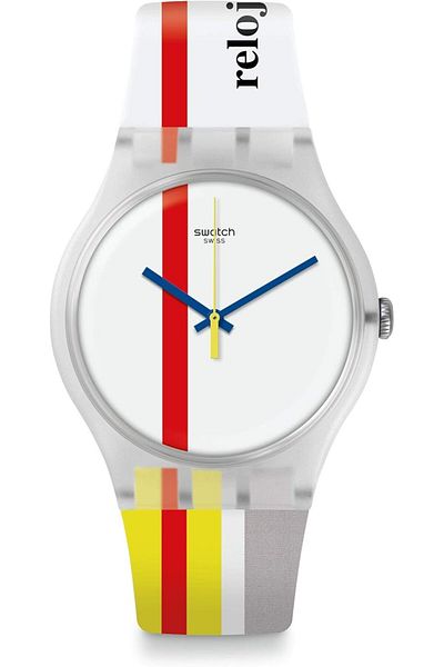 Generic Swatch Watch The Red Shiny Line The Red Shiny Line New Gent New Gent Suoz297