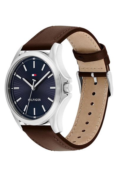 Generic Tommy Hilfiger Bruce Mens Navy Dial Stainless Steel Watch 1710669