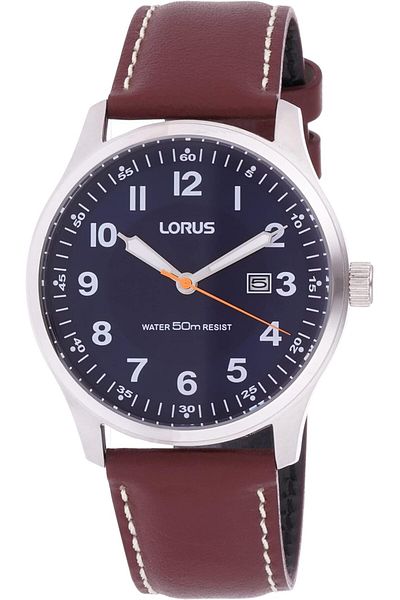 Generic Lorus Classic Man Mens Analog Quartz Watch With Leather Bracelet Rh943Hx9