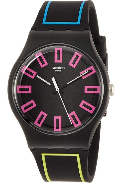 Generic Swatch Around The Strap Black Dial Watch Suob146