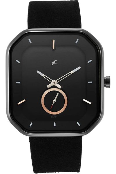 Generic Fastrack Black Dial Analog Watch For Men Nr3272Nl01