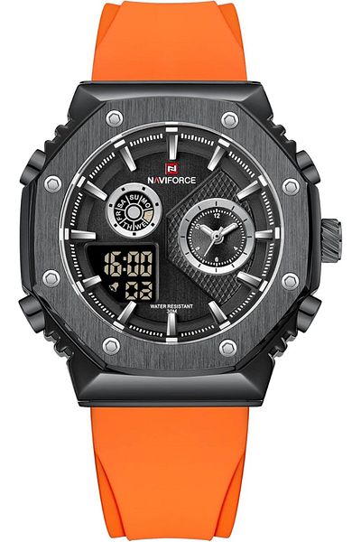 Generic Naviforce Men Dual Display Analog Digital Watch Multifunctional Military Quartz Wrist Watches Sport