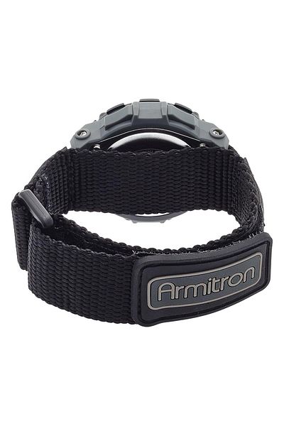 Generic Armitron Sport Unisex 40 8291Blk Gray Accented Digital Chronograph Black Nylon Strap Watch