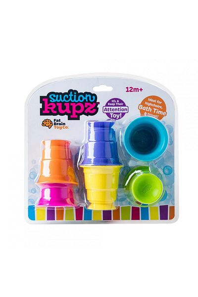 Tomy Fat Brain Set of 6 Colored Silicone Cups