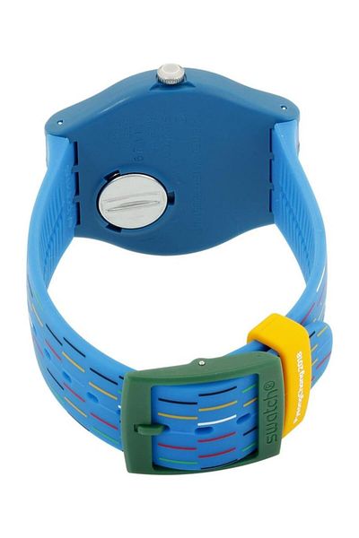 Generic Swatch Unisex Adult Analogue Quartz Watch With Silicone Strap Suoz277