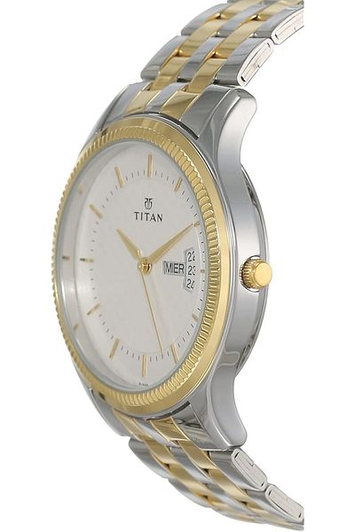 Generic Titan Gents Karishma Analog Silver Dial Men Watch Nm1824Bm01 Nn1824Bm01