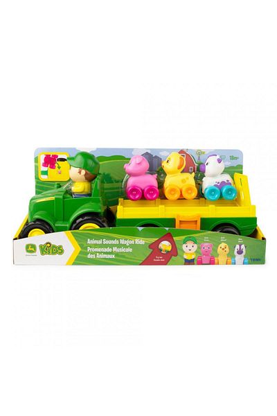 Tomy Interactive baby toys TRACTOR WITH TRAILER, ANIMALS AND SOUNDS