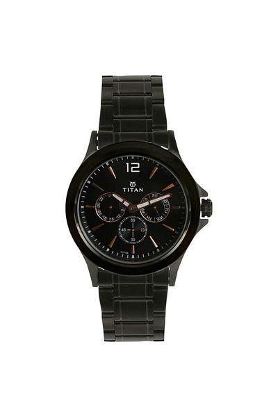 Generic Titan All Black Analog Dial Men Watch Nn1698Nm01