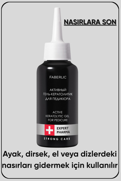 Faberlic Pedikür için aktif keratolitik jel Expert Pharma