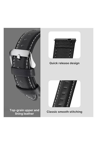 Generic Adando Genuine Leather Watch Bands 20Mm And 22Mm Watch Bands For Men And Women