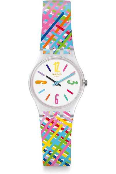 Generic Swatch Unisex Adult Analogue Quartz Watch With Silicone Strap Lk389