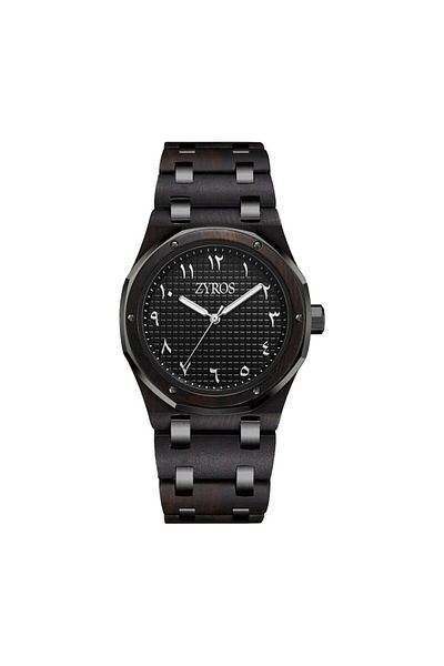 Generic Zyros Men Watch With Wooden Strap And Steel