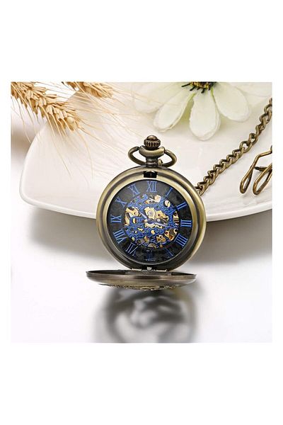 Generic Jewelrywe Pocket Watch Men Women Vintage Retro Analogue Quartz Chain Watch Neck Watch With Necklace