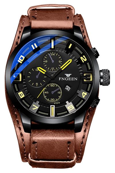 Generic Jewelrywe Men Skeleton Wrist Watch Silver Gold Blue Hollow Dial Analog Mechanical Self Winding