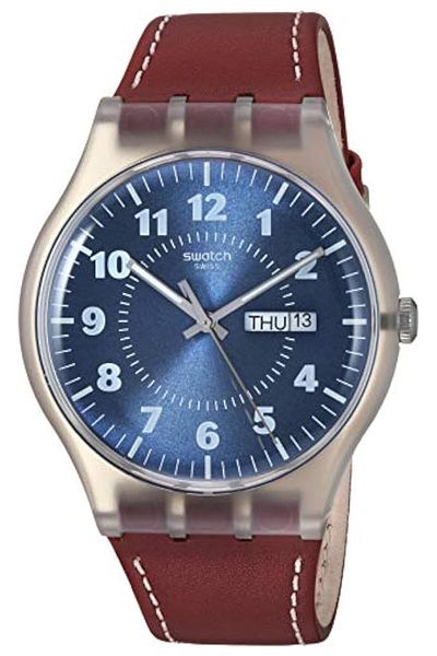 Generic Swatch Vent Brulant Blue Dial Men Watch Suok709