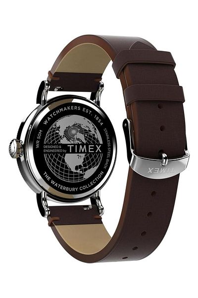 Generic Timex Men Analogue Quartz Watch With Leather Strap Tw2W20400
