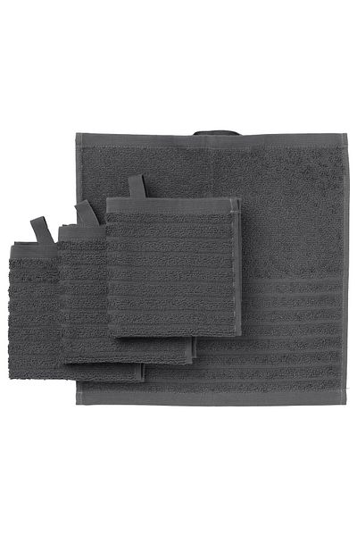 IKEA VÅGSJÖN Washcloth, dark grey, 30 x 30 cm