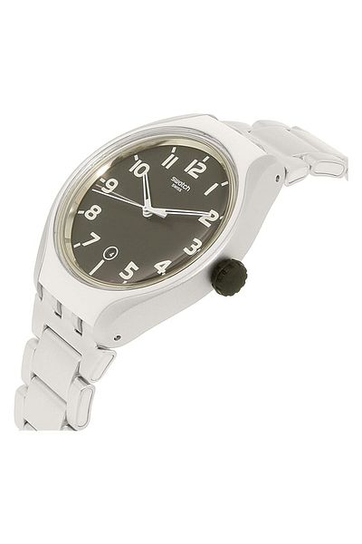 Generic Swatch Mens Quartz Watch Analog Display And Aluminum Strap Yes4011Ag