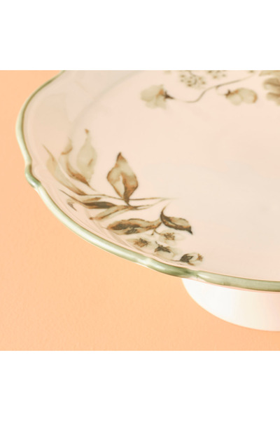 Bella Maison Julia Stoneware Kek Standı Yeşil (32 cm)