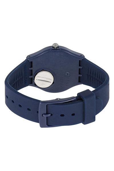 Generic Swatch Men Silver Dial Rubber Band Watch Gn244