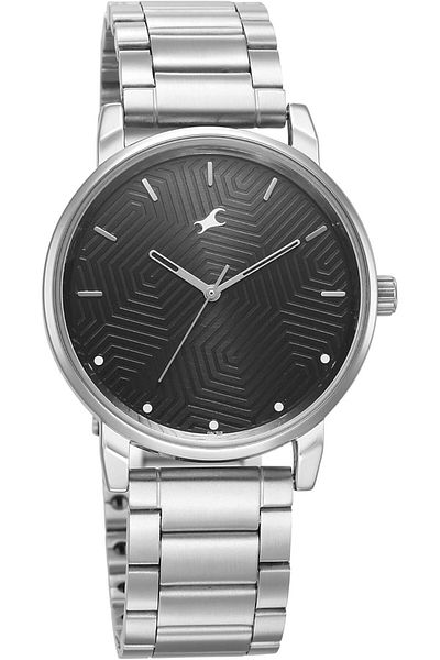Generic Fastrack Analog Black Dial Men Casual Watch Steel