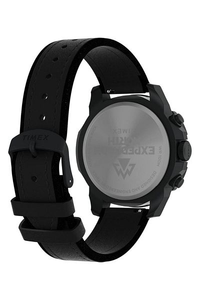 Generic Timex Men Chronograph Quartz Watch With Leather Strap Tw2W16000