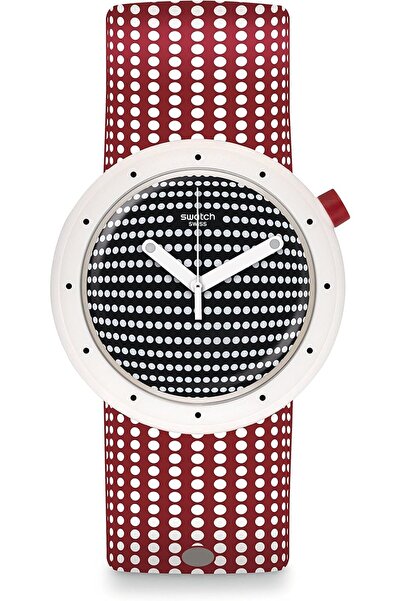 Generic ساعة سواتش أصلية للرجال PNW104، كوارتز سويسرية، مطاطية بيضاء، أنيقة