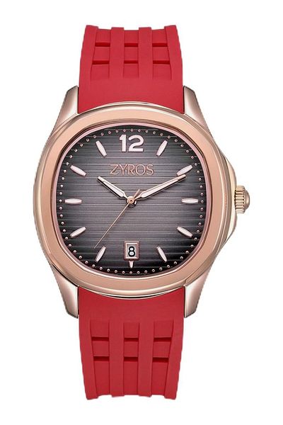 Generic Men Red Rubber Watch