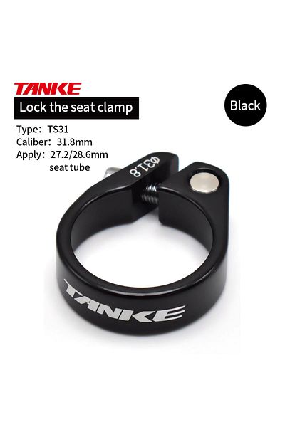 TANKE Ts31-31.8mm Black -mtb Road Bike Seat Post Clamp,fast Releasultralight Aluminum Alloymountain B