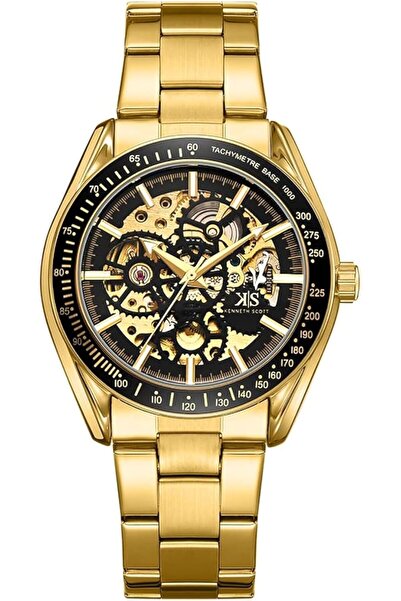 Generic Kenneth Scott Men Quartz Movement Watch Mechanical Display And Stainless Steel Strap K22312 Sbsb