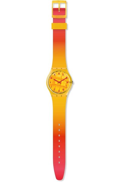 Generic Swatch Unisex Adult Analogue Quartz Watch With Silicone Strap Go119