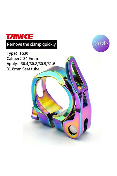 TANKE Ts30-34.9mm Colorful -mtb Road Bike Seat Post Clamp,fast Releasultralight Aluminum Alloymountai