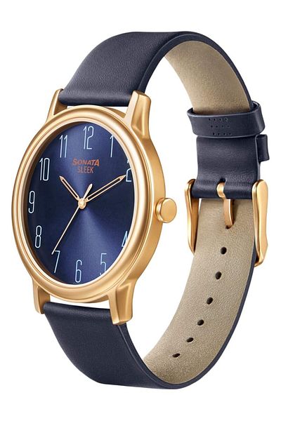 Generic Sonata Sleek Analog Blue Dial Men Watch 7128Wl05 Nn7128Wl05