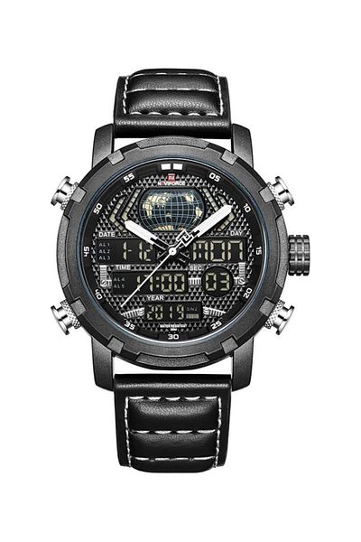 Generic Naviforce Sport Watch For Men Analog Digital Leather Nf9160