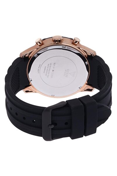 Generic Guess Men Quartz Watch With Analog Display And Silicone Strap W0864G2