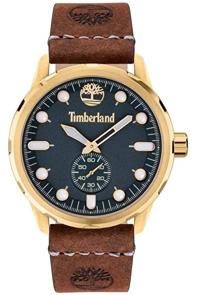 Generic Timberland Adirondack Watch For Men With Brown Leather Strap 46Mm 5 Atm Tdwga0028502