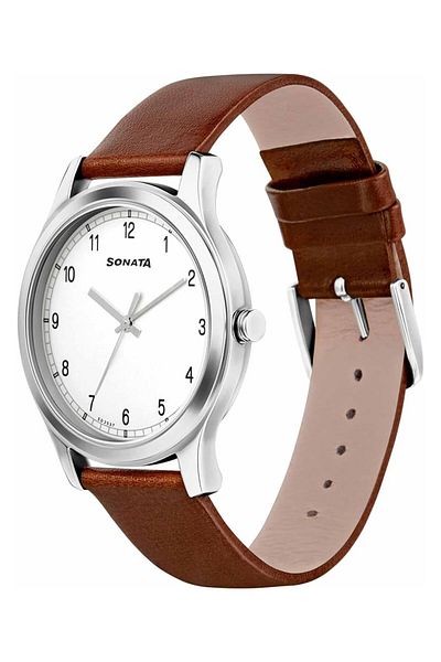 Generic Titan Analog White Dial Men Watch 7135Sl03 Np7135Sl03