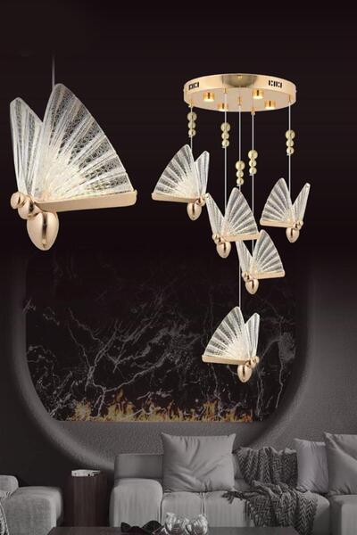 Eys 4w 5'li Gold Sarkıt Led Avize