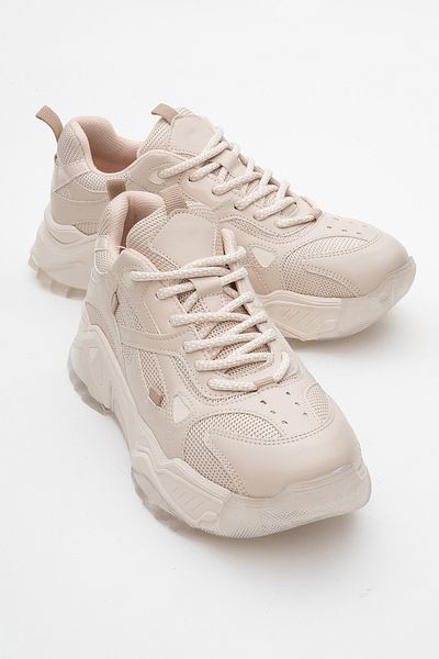 LuviShoes Pantofi sport de damă LECCE piele bej