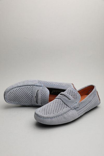 Gondol Loafer clasic pentru bărbați din piele naturală Baby Blue 40 ttx.60118