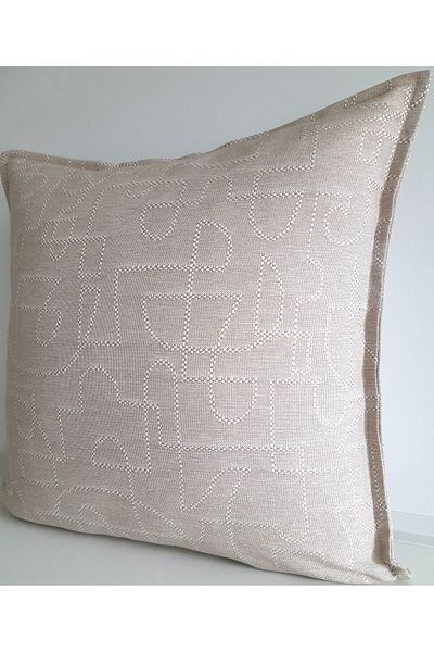 Fabric by Gülçin ΛΙΝΑΡΙ ΥΦΑΣΜΑ ΑΡΙΣΤΟ ΚΑΘΕΤΗ ΚΑΛΥΜΜΑ ΚΕΝΤΗΜΕΝΟ ΜΠΕΖ ΧΡΩΜΑ
