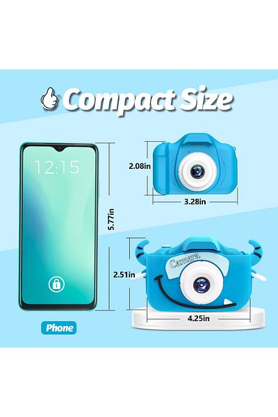 AWH Kids Camera for Boys 3-8, Digital Camcorder Toy w/ 32G SD Card Included – Assorted Colors