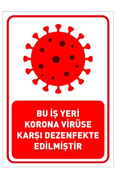 New Jargon Ovo radno mesto je dezinfikovano protiv korona virusa, naljepnica,...