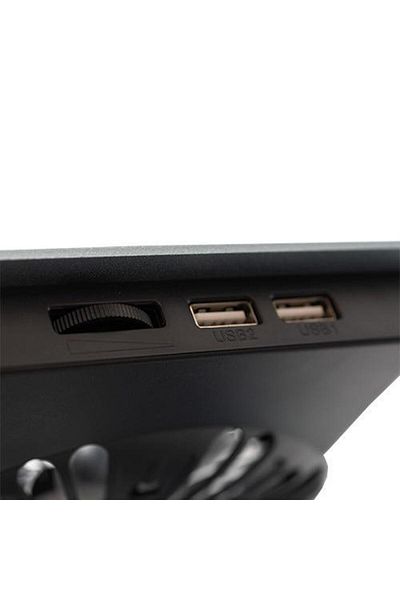 white shark Cooler Stand Laptop White Shark GCP-16 ICE MONSTER, 17.3", 1x110 mm, iluminare LED Albastru (Gri)