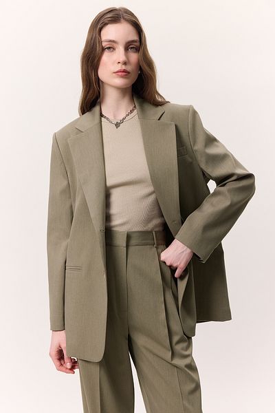 Manuka Grüne Blazerjacke (klassischer Stil)