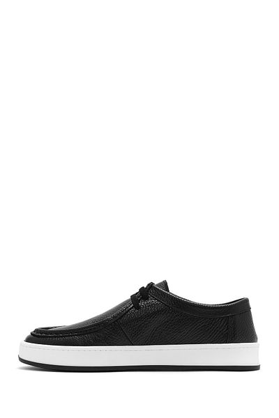 Derimod Men's Black Lace-Up Leather Casual Shoes 25Sfd6312Ft