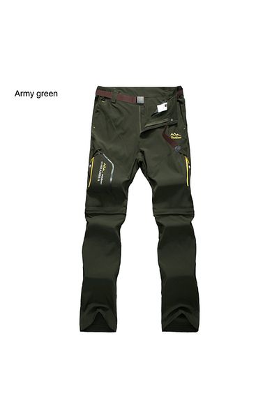 Choice XL green TRVLWEGO Men's Camping Hiking Pants Trekking High Stretch Summer Thin Waterproof Quick Dry