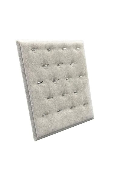 MeGass Dekor Εγχώριας παραγωγής Suede Fabric Cream Χρώμα 20/16 cm Βάση περιδέραιου ποδιού