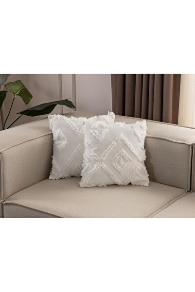 Markaev Bohemian 2-Piece Throw Pillow Cover - Tassel Detailed