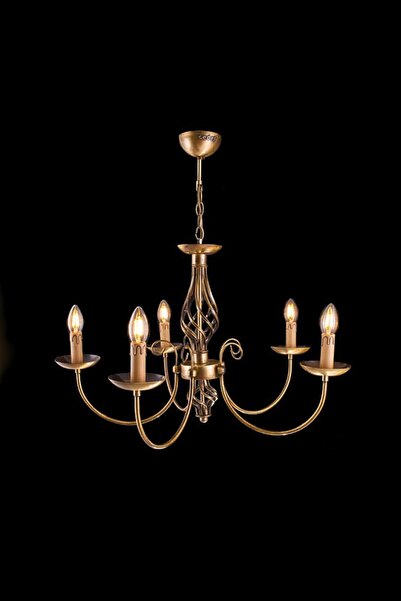 Sedef 5 Kollu E14 Duy Eskitme Sarkıt Kollu Avize